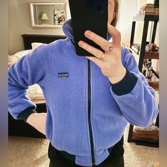 VTG 90’s PATAGONIA. Retro Synchilla Fleece full zip periwinkle. MINT condition. - Picture 2 of 11